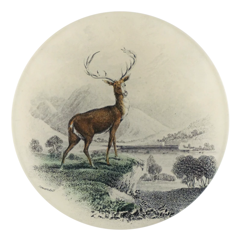 Stag round plate