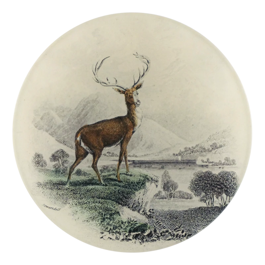 Stag round plate